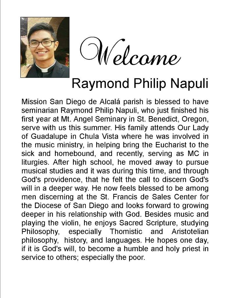 Meet Philip! Our New Seminarian for the summer!