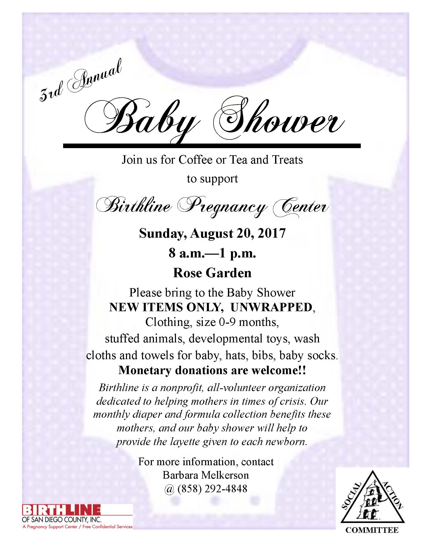 3rd Annual Baby Shower