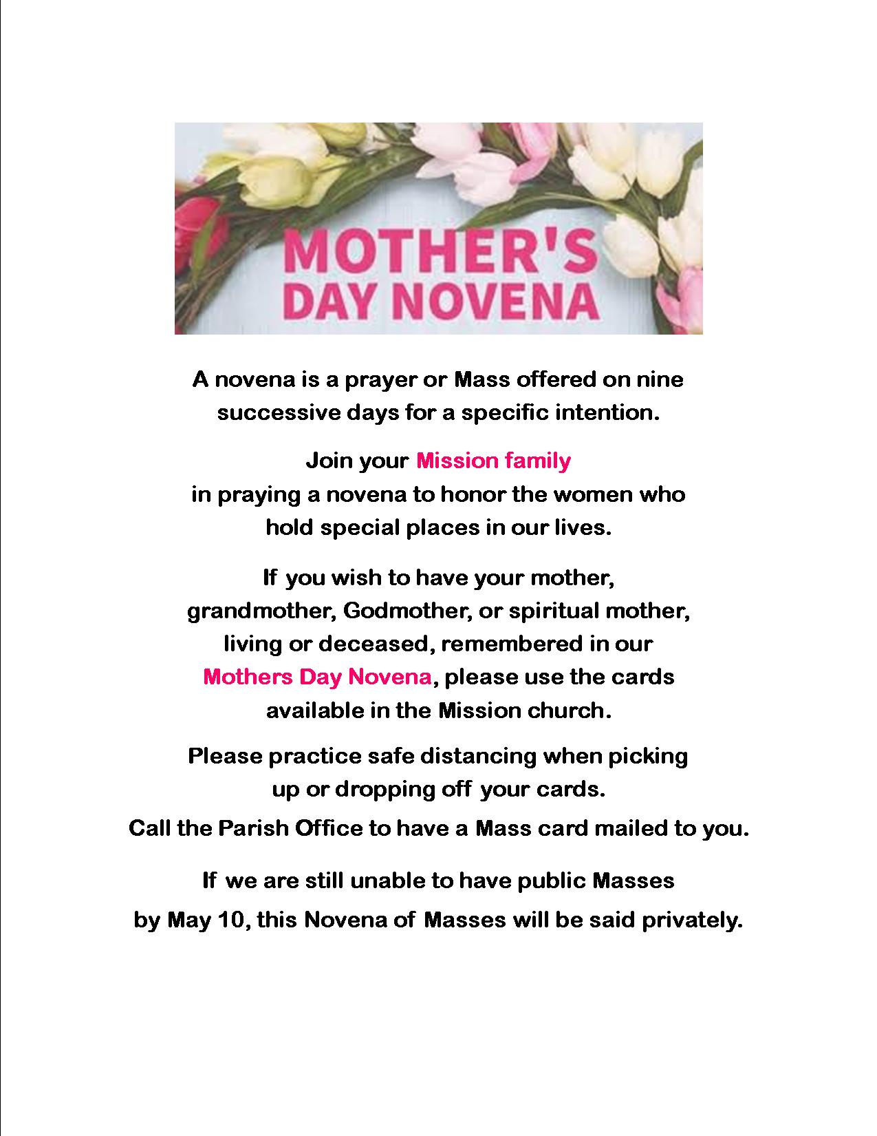 Mothers Day Novena
