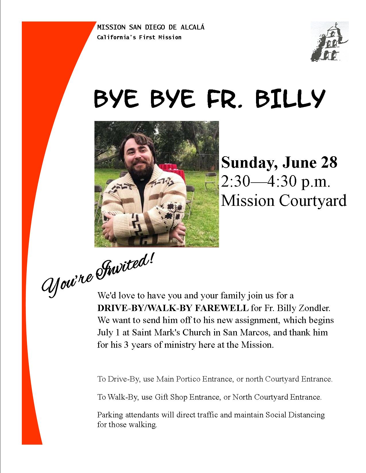 Bye Bye Fr. Billy