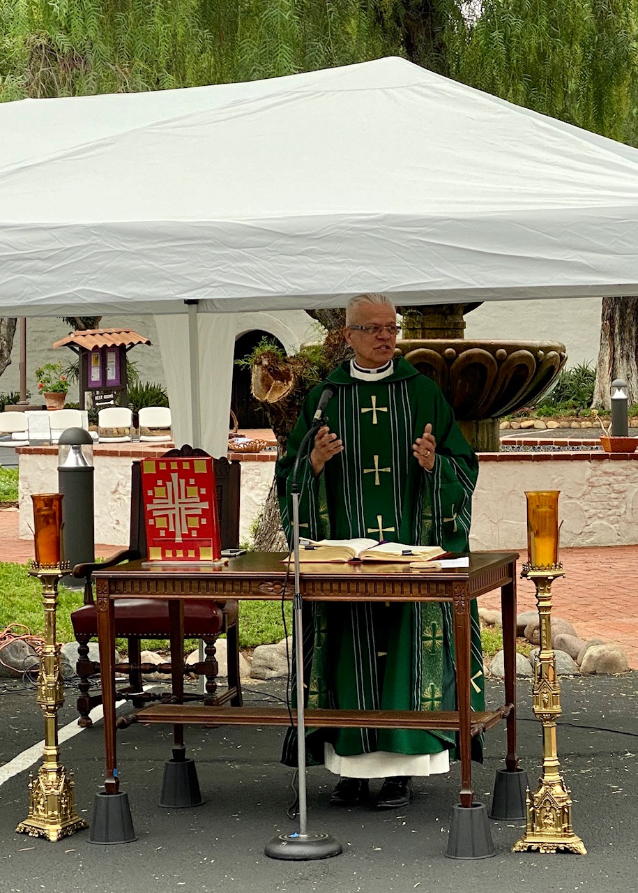 Outdoor Sunday Mass at the Mission